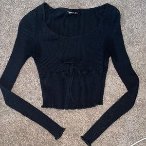 Black Crop Shein Top